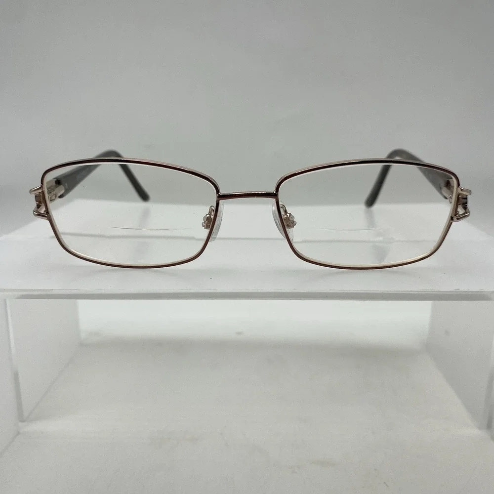 Zyloware Eyeglasses FRAMES ONLY Vanderbilt 104M Full Rim 135 Rose Gold 228